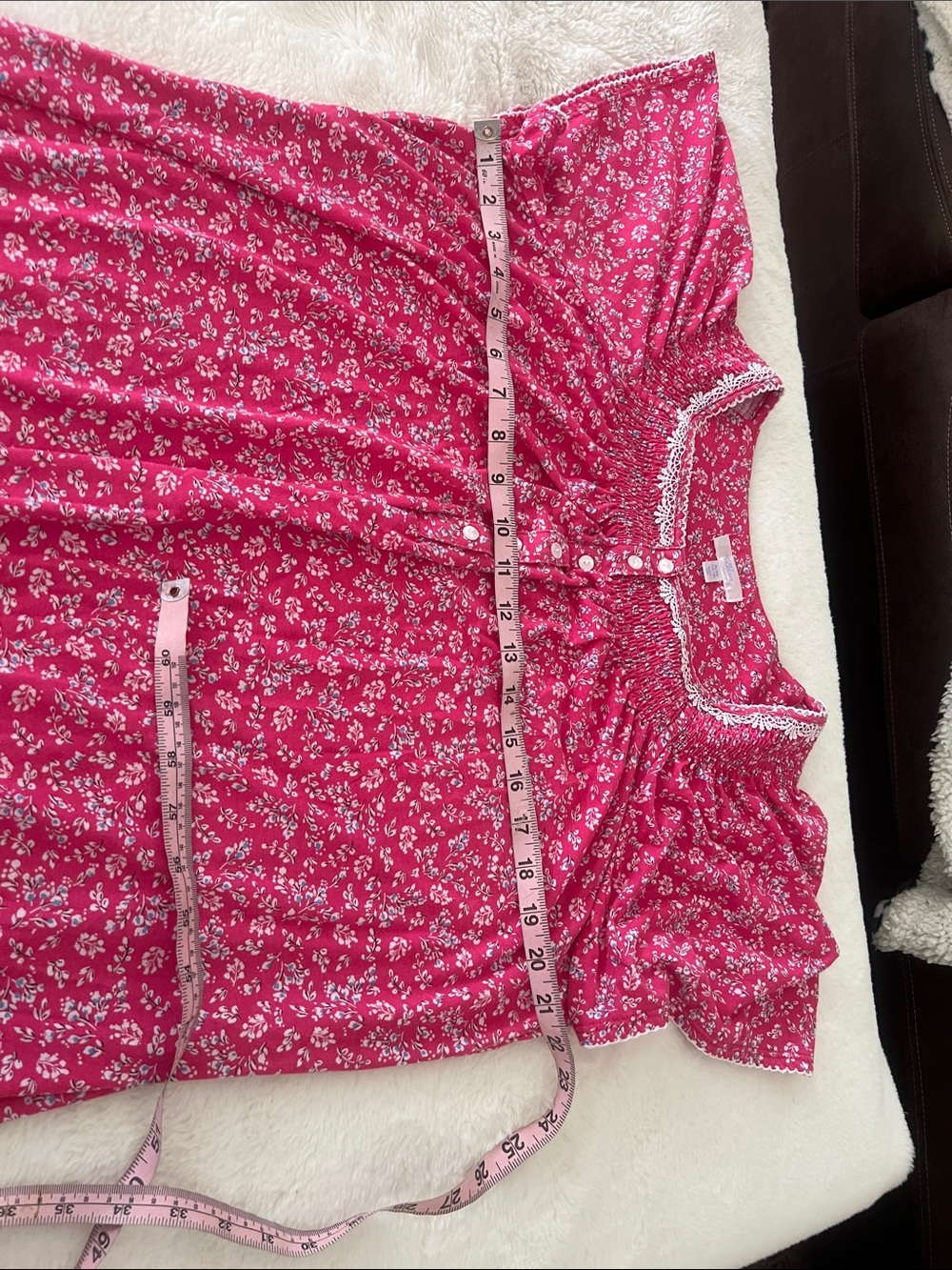 NWNT SecretTreasures sleepwear Pink Floral,Nightgown,Comfortable,stretch,size XL - Picture 10 of 15